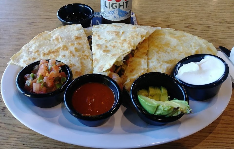 Shrimp Mushroom Jalapeno Quesadilla
